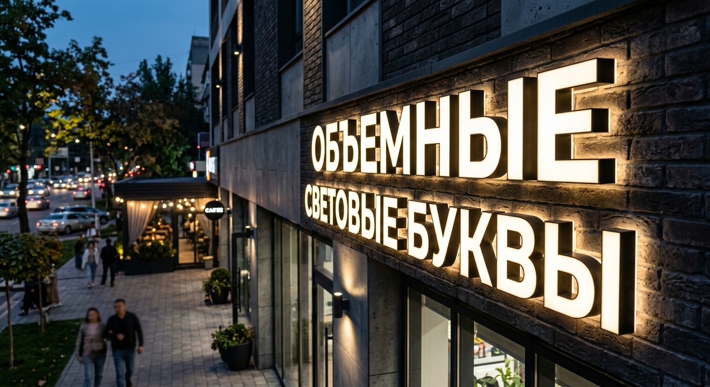 Объемные световые буквы