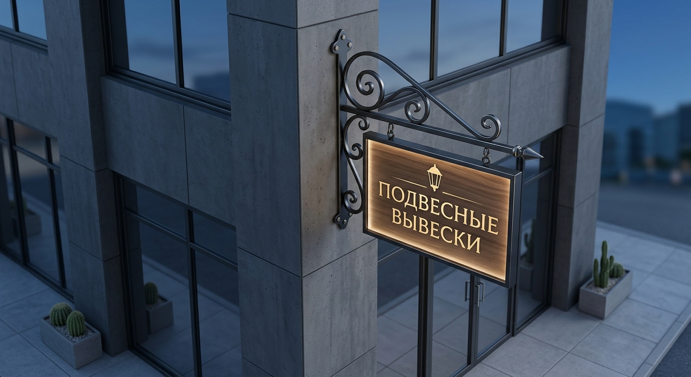 Подвесные вывески